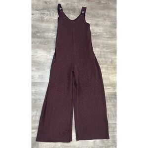 Farmhouse Frocks Overalls Jumpsuit‎ Purple Floral Oversized Relaxed Fit Medium